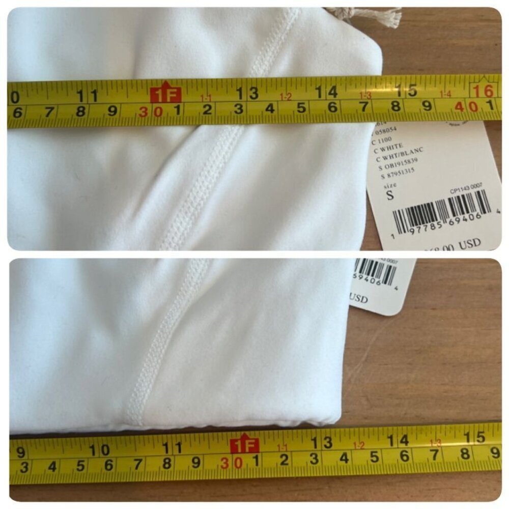 Free People Movement HATCH SMALL Never Better Square Neck Maternity Bra White - Picture 6 of 6